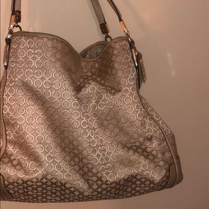 Beige/Tan Coach Purse